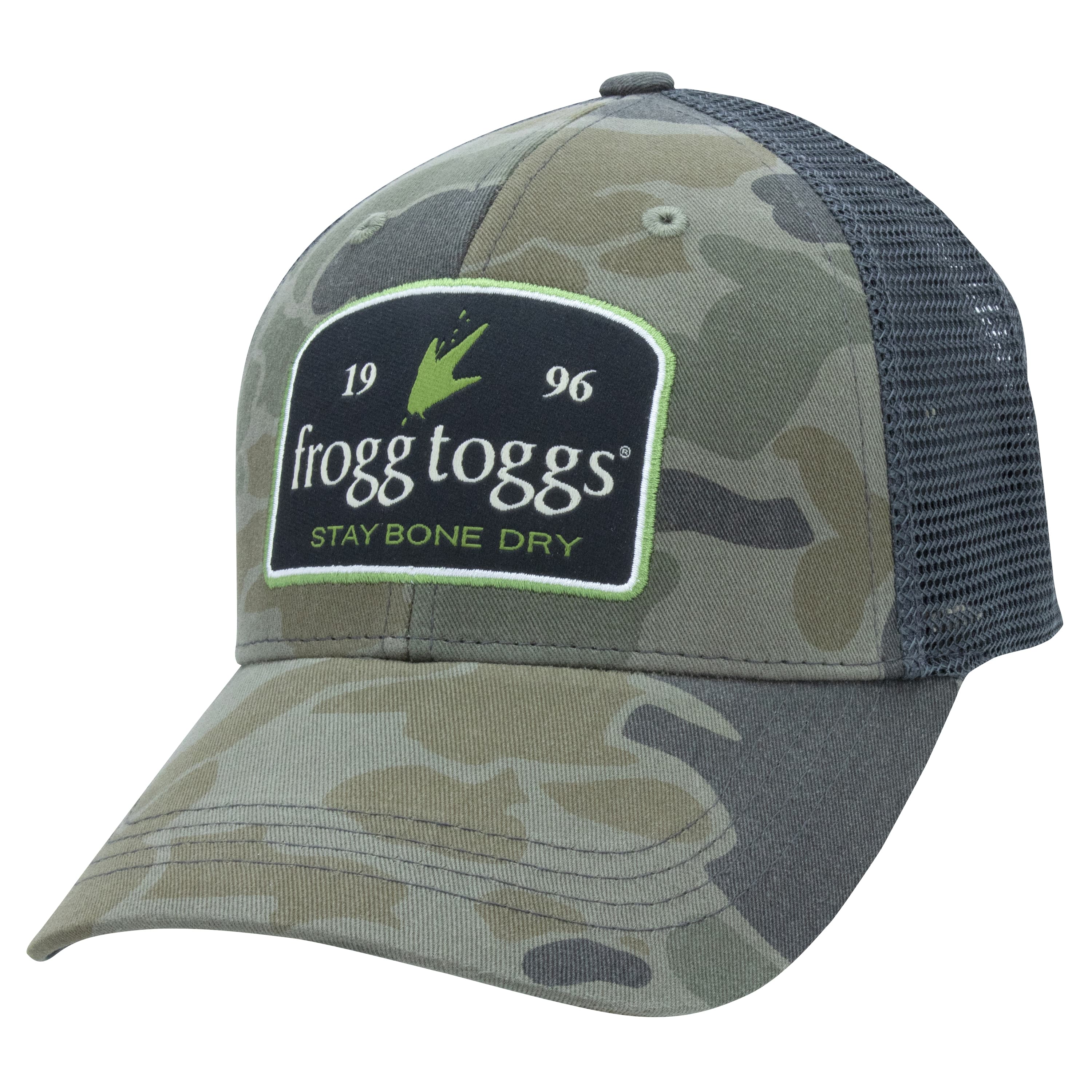 frogg toggs® Stay Bone Dry Structured Cap in Black Cloud Camo