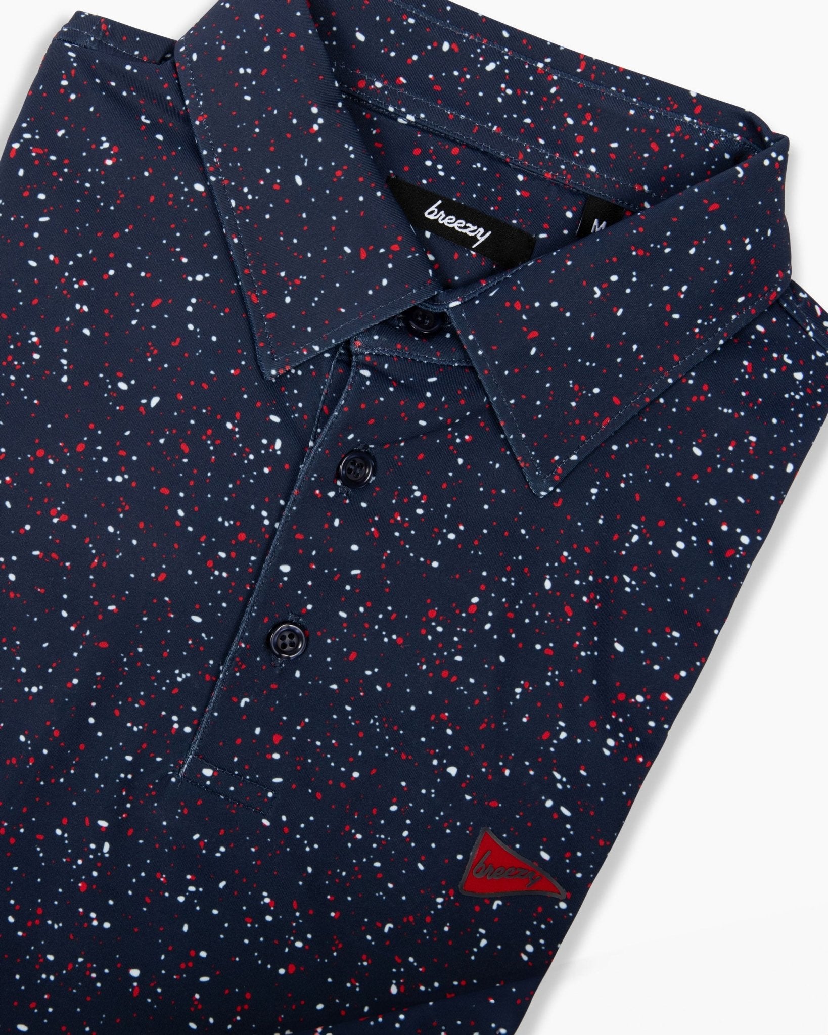 The USA Splatter Navy Polo