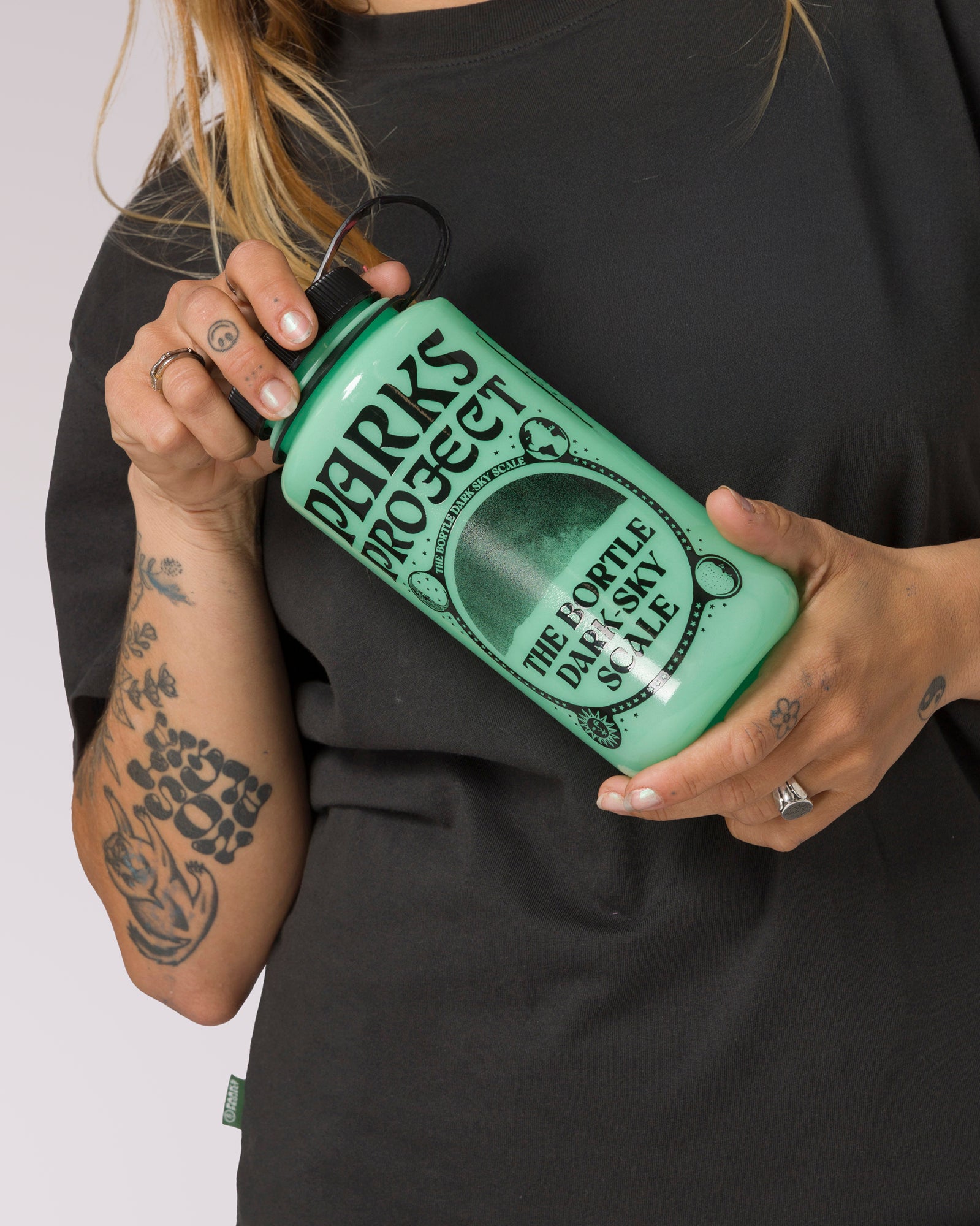 Dark Sky Recycled Glow-In-The-Dark Water Bottle 2 Dark Sky Recycled Glow-In-The-Dark Water Bottle