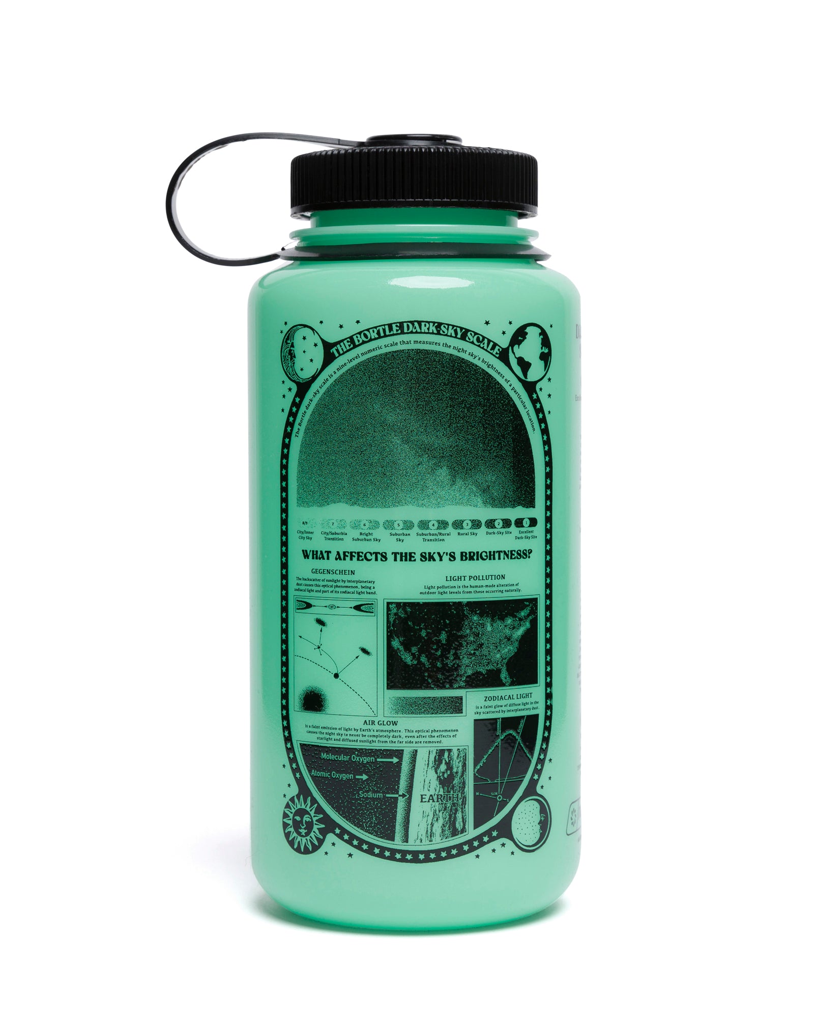 Dark Sky Recycled Glow-In-The-Dark Water Bottle 6 Dark Sky Recycled Glow-In-The-Dark Water Bottle