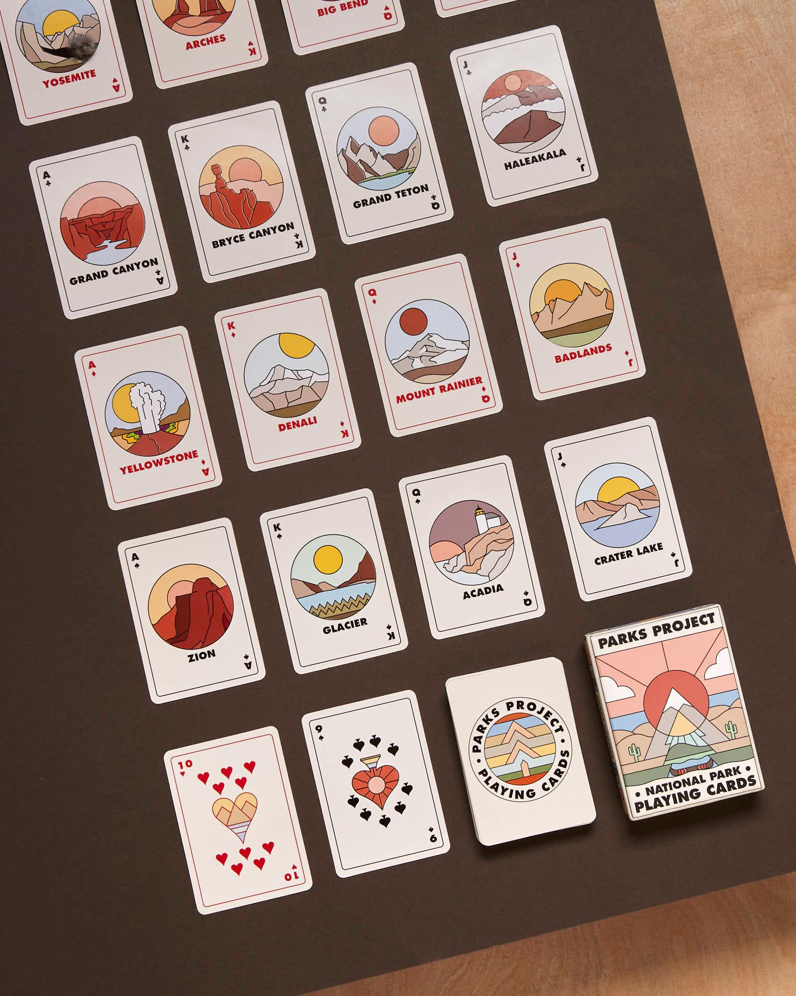 Minimalist National Park Playing Cards 2 Minimalist National Park Playing Cards
