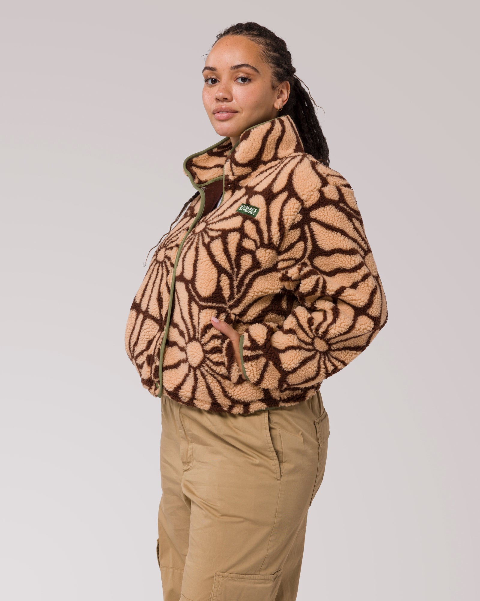 Desert Wildflowers High Pile Women's Jacket 3 Desert Wildflowers High Pile Women's Jacket