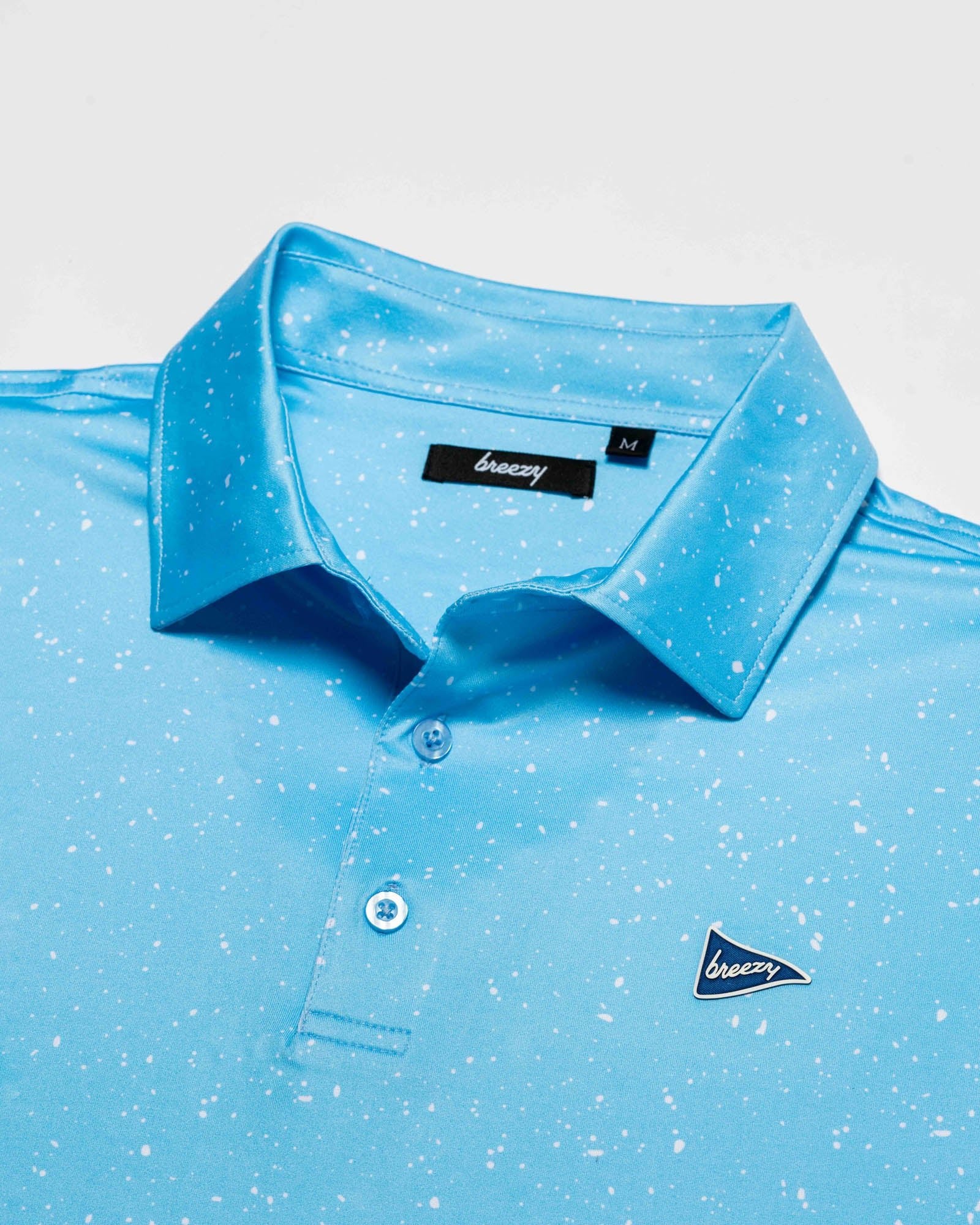 The Sky Blue Splatter Polo