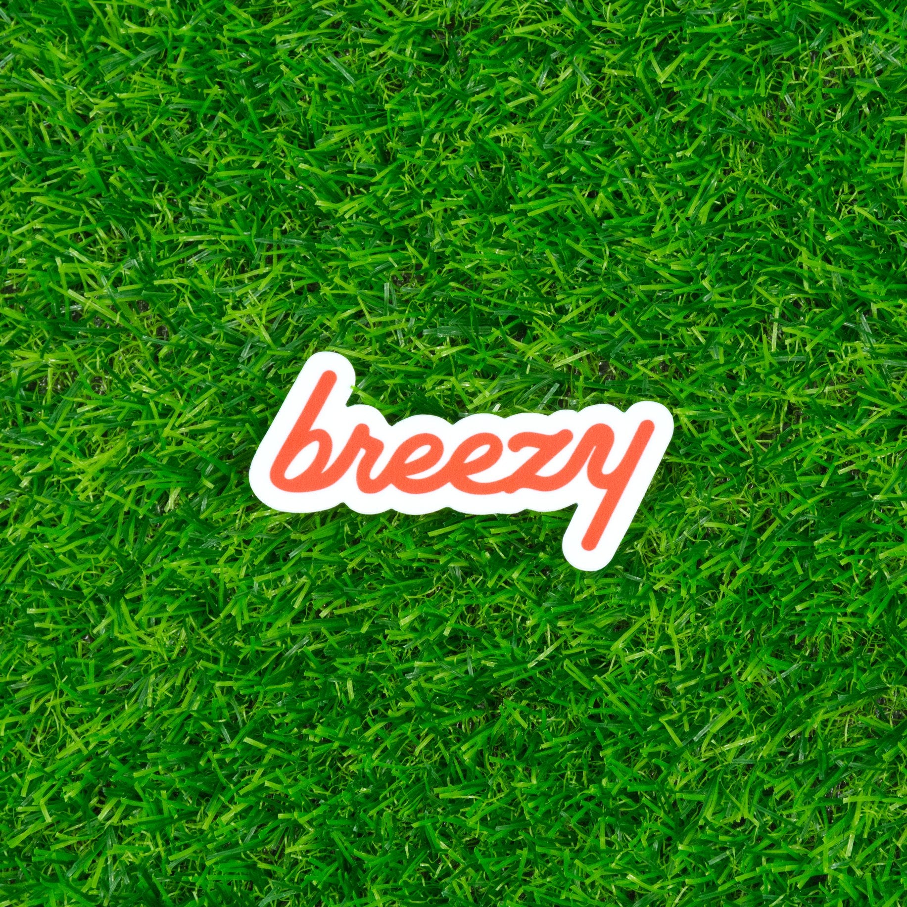 Breezy Logo Sticker (Red)